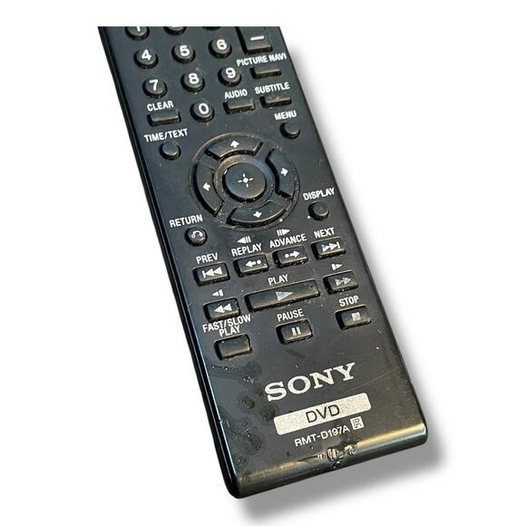 Sony RMT-D197A DVP-SR200P DVP-NS710H/B DVD Player Remote Control - Picture 3 of 11